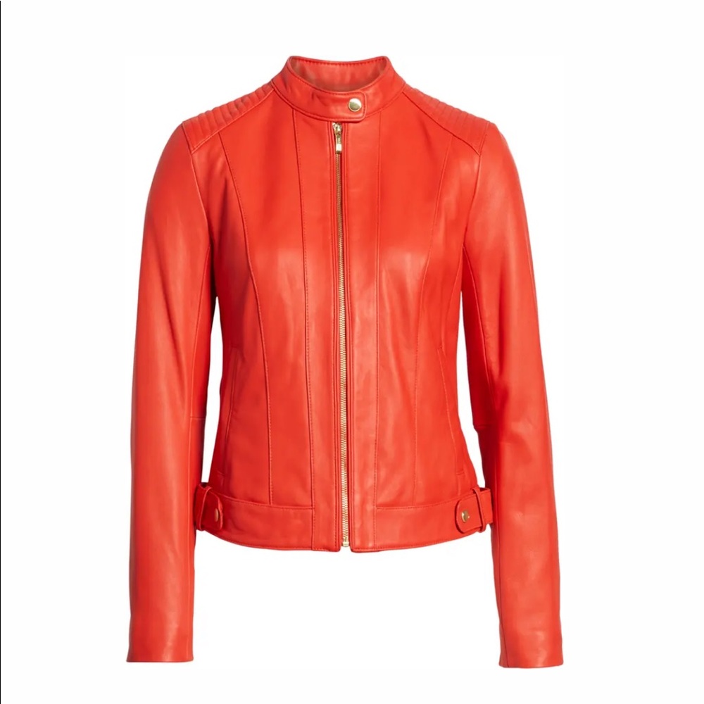 Cole Haan Quilted Italian Leather Jacket